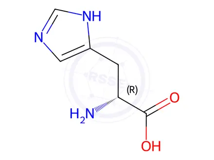 Chemical structure of D-Histidine