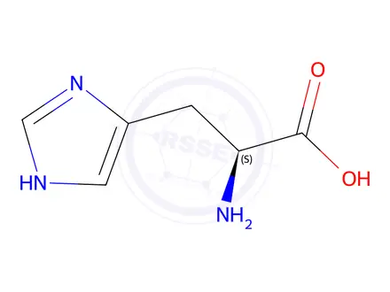 Chemical structure of L-Histidine