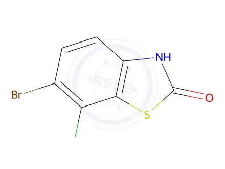 Chemical structure of 6-Bromo-7-chlorobenzo[d]thiazol-2(3H)-one