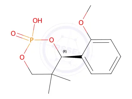 Chemical structure of (R)-(+)-Anicyphos