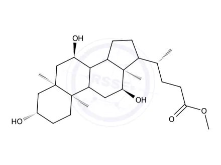 Chemical structure of 3β,7α,12α-Trihydroxy-5β-cholanic Acid Methyl Ester