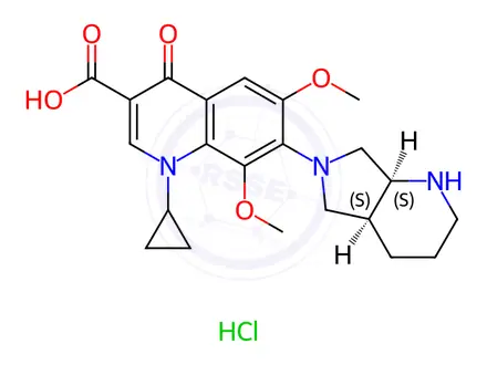 Chemical structure of Moxifloxacin EP Impurity B(Hydrochloride)