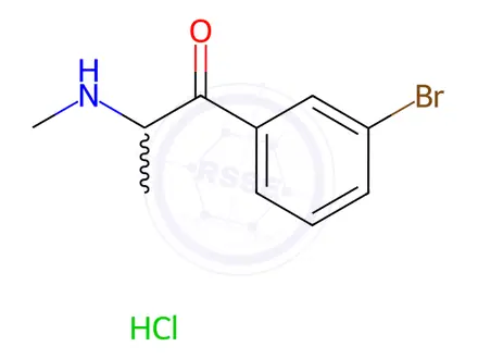Chemical structure of 3-Bromomethcathinone Hydrochloride