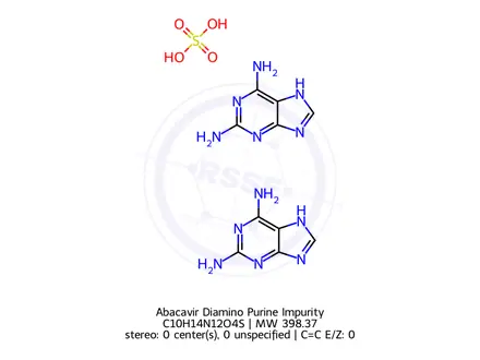 Chemical structure of Abacavir Diamino Purine Impurity