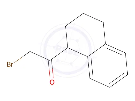Chemical structure of 2-Bromo-1-(1,2,3,4-tetrahydronaphthalen-1-yl)ethan-1-one