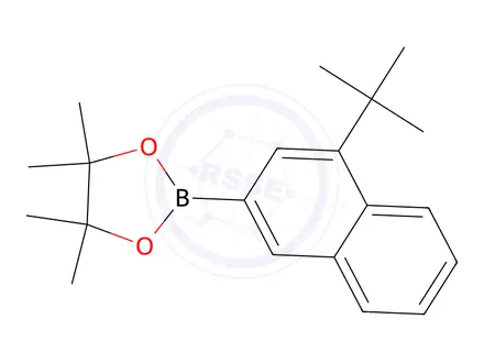 Chemical structure of 2-(4-(tert-butyl)naphthalen-2-yl)-4,4,5,5-tetramethyl-1,3,2-dioxaborolane
