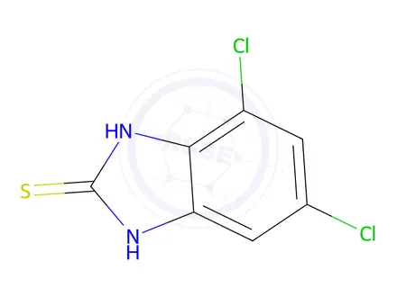 Chemical structure of 5,7-dichloro-1H-1,3-benzodiazole-2-thiol