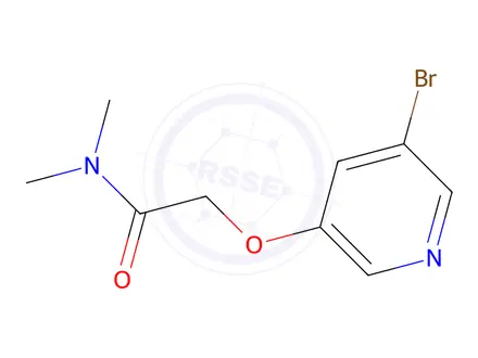 Chemical structure of 2-((5-Bromopyridin-3-yl)oxy)-N,N-dimethylacetamide