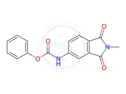 Chemical structure of Phenyl (2-methyl-1,3-dioxoisoindolin-5-yl)carbamate