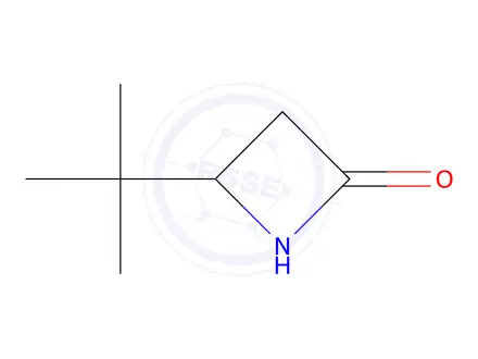 Chemical structure of (+/-)-4-tert-Butyl-azetidin-2-one
