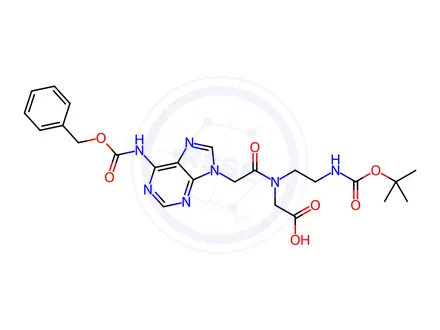 Chemical structure of Boc-PNA-A(Z)-OH