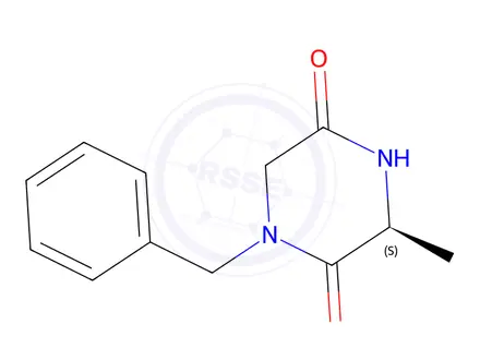 Chemical structure of (S)-1-Benzyl-3-methylpiperazine-2,5-dione