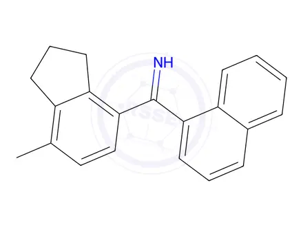 Chemical structure of 7-Methylindan-4-yl 1-Naphthyl Ketimine DISCONTINUED