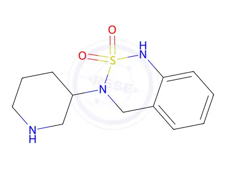 Chemical structure of 3-(Piperidin-3-yl)-3,4-dihydro-1H-benzo[c][1,2,6]thiadiazine 2,2-dioxide