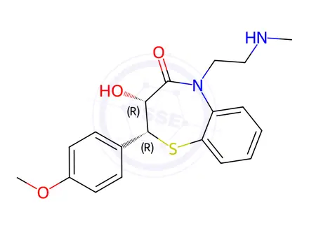 Chemical structure of Diltiazem Hydrochloride Impurity 40