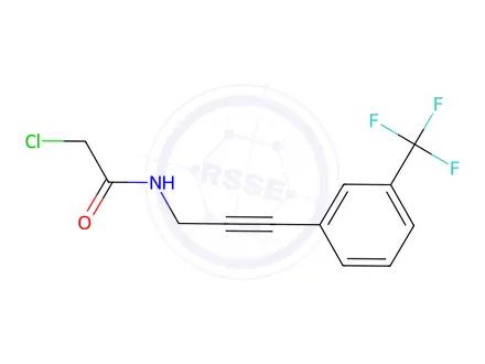 Chemical structure of 2-Chloro-n-{3-[3-(trifluoromethyl)phenyl]prop-2-yn-1-yl}acetamide