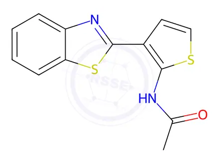 Chemical structure of N-(3-(Benzo[d]thiazol-2-yl)thiophen-2-yl)acetamide