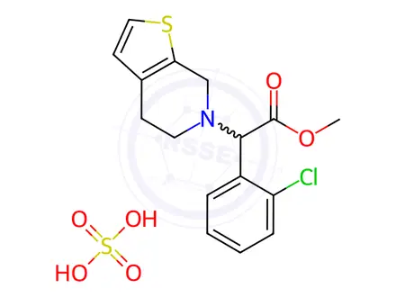 Chemical structure of Clopidogrel Bisulfate Impurity 11 Sulfate (Clopidogrel USP Related Compound B Sulfate)