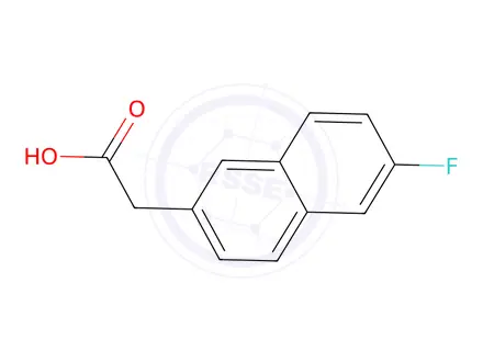 Chemical structure of 2-(6-Fluoronaphthalen-2-yl)acetic acid