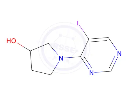 Chemical structure of 1-(5-Iodopyrimidin-4-yl)pyrrolidin-3-ol