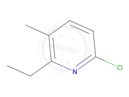 Chemical structure of 6-chloro-2-ethyl-3-methylpyridine