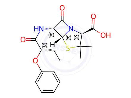 Chemical structure of Levopropicillin