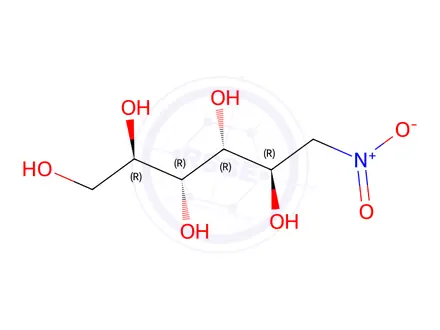 Chemical structure of 1-Deoxy-1-nitro-D-mannitol