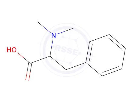 Chemical structure of (2R)-2-(dimethylamino)-3-phenylpropanoic acid