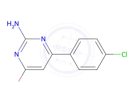 Chemical structure of 2-Amino-6-(4-chlorophenyl)pyrimidin-4(3H)-one