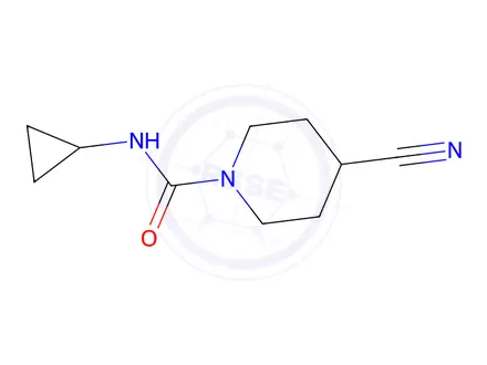 Chemical structure of 4-Cyano-N-cyclopropylpiperidine-1-carboxamide