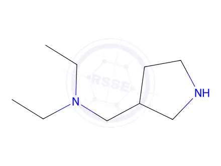Chemical structure of N-ethyl-N-(pyrrolidin-3-ylmethyl)ethanamine