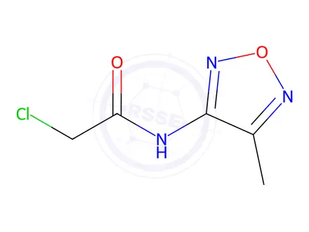 Chemical structure of 2-CHLORO-N-(4-METHYL-FURAZAN-3-YL)-ACETAMIDE