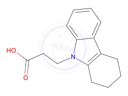 Chemical structure of 3-(1,2,3,4-Tetrahydro-9H-carbazol-9-yl)propanoic Acid