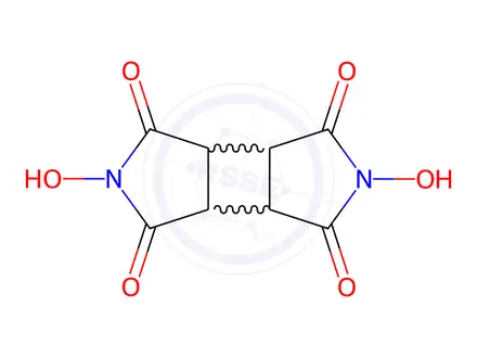 Chemical structure of N,N'-Dihydroxy-1,2,3,4-cyclobutanetetracarboxdiimide