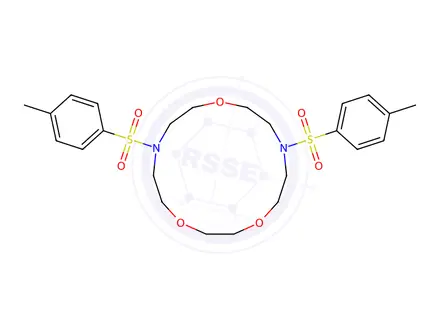 Chemical structure of 7,13-Ditosyl-1,4,10-trioxa-7,13-diazacyclopentadecane