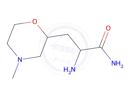 Chemical structure of 2-Amino-3-(4-methylmorpholin-2-yl)propanamide