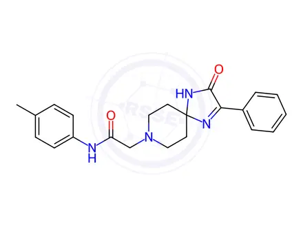 Chemical structure of 2-(3-Oxo-2-phenyl-1,4,8-triazaspiro[4.5]Dec-1-en-8-yl)-N-(p-tolyl)acetamide