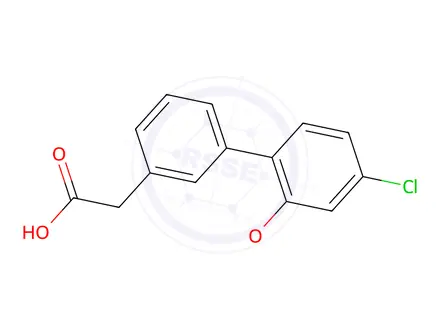 Chemical structure of 3-(4-Chloro-2-methoxyphenyl)phenylacetic acid