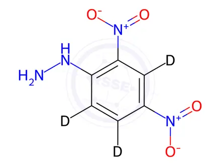 Chemical structure of 2,4-Dinitrophenylhydrazine-d3