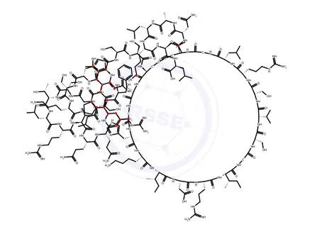 Chemical structure of Brain Natriuretic Peptide-45, mouse