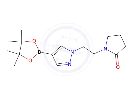 Chemical structure of 1-{2-[4-(Tetramethyl-1,3,2-Dioxaborolan-2-Yl)-1h-Pyrazol-1-Yl]Ethyl}Pyrrolidin-2-One