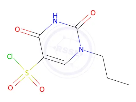 Chemical structure of 2,4-Dioxo-1-propyl-1,2,3,4-tetrahydropyrimidine-5-sulfonyl chloride