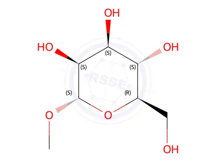 Chemical structure of Methylα-D-Mannopyranoside