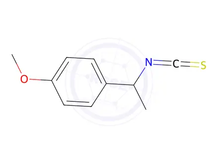 Chemical structure of (R)-(-)-1-(4-Methoxyphenyl)ethyl isothiocyanate