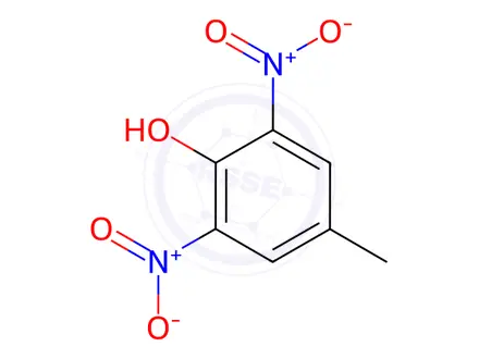 Chemical structure of 2,6-Dinitro-4-Methylphenol