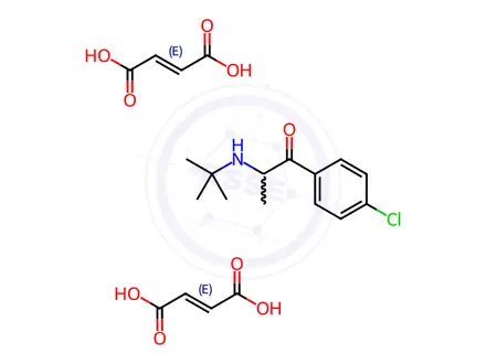 Chemical structure of 3'-Dechloro-4'-chloro Bupropion Fumarate