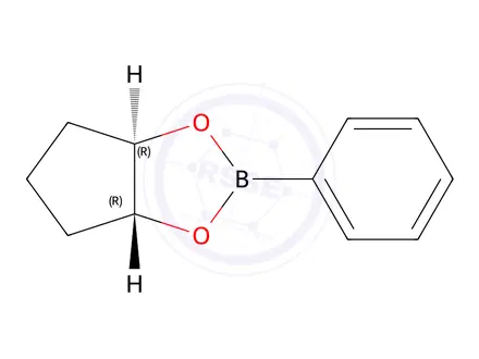 Chemical structure of (3AR,6aR)-2-phenyltetrahydro-4H-cyclopenta[d][1,3,2]dioxaborole