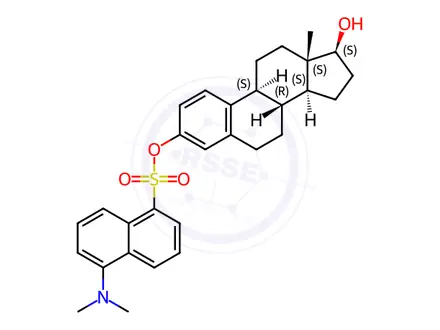 Chemical structure of estradiol-3-dansylate