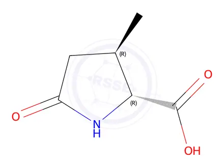 Chemical structure of (3R)-rel-3-Methyl-5-oxopyrrolidine-2-carboxylic acid