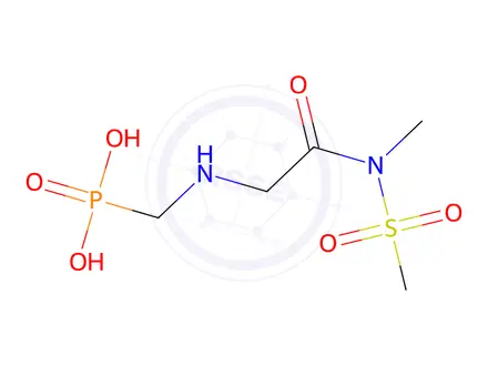 Chemical structure of (((2-(N-Methylmethylsulfonamido)-2-oxoethyl)amino)methyl)phosphonic acid